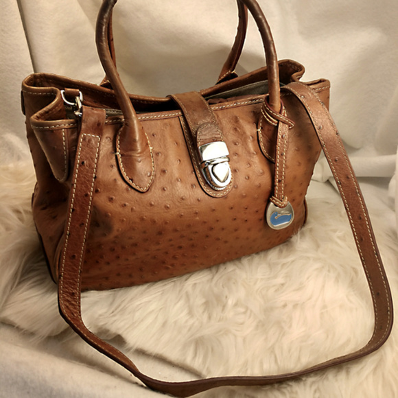 Dooney & Bourke Handbags - Authentic Ostrich Brown Dooney & Bourke Handbag